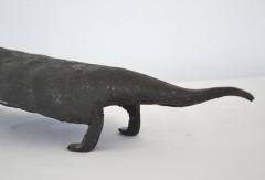 Mid Century Brutalist Metal Alligator Form Sculpture - 1333574