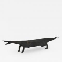 Mid Century Brutalist Metal Alligator Form Sculpture - 1334956