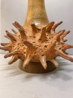 Mid Century Brutalist Terracotta Lamp - 2008199