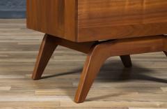 Mid Century Californian Modern Sculpted Walnut Night Stands - 4201980
