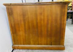 Mid Century Campaign Style Mahogany Flip Top Dry Bar Cabinet Server or Chest - 2865095