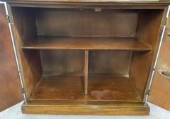 Mid Century Campaign Style Mahogany Flip Top Dry Bar Cabinet Server or Chest - 2865106