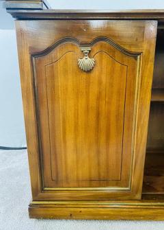 Mid Century Campaign Style Mahogany Flip Top Dry Bar Cabinet Server or Chest - 2865173