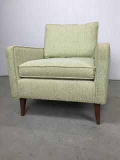 Mid Century Celery Wool Boucle Walnut Sofa Chair Set - 141539