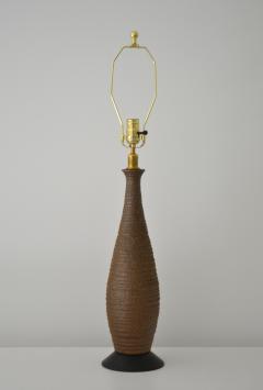 Mid Century Ceramic Bottle Form Table Lamp - 2506256