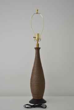 Mid Century Ceramic Bottle Form Table Lamp - 2506259