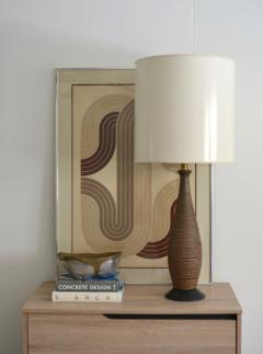 Mid Century Ceramic Bottle Form Table Lamp - 2507074