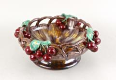 Mid Century Ceramic Bowl With Cherries by St Peter Ceramic AT ca 1960 - 3864889