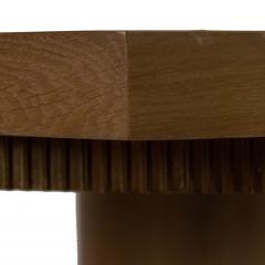 Mid Century Cerused Oak Octagonal Center Table - 1379586