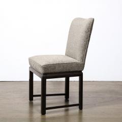 Mid Century Chair in Ebonized Walnut Base with Holly Hunt Fabric - 3040818