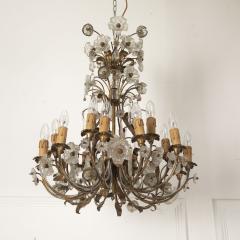 Mid Century Chandelier with Gilt Frame - 3634724