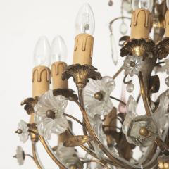 Mid Century Chandelier with Gilt Frame - 3634726