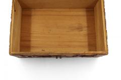 Mid Century Chinese Wooden Scenic Design Carved Hinge Top Box - 4670045