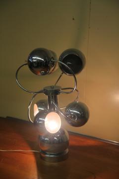 Mid Century Chrome Sputnik table lamp with 6 chrome shades - 2350197