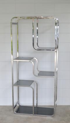 Mid Century Chrome and Glass Etagere - 2018540