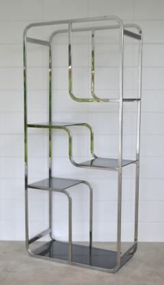 Mid Century Chrome and Glass Etagere - 2018541