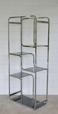 Mid Century Chrome and Glass Etagere - 2018542