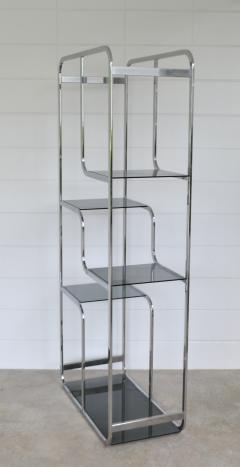 Mid Century Chrome and Glass Etagere - 2018543