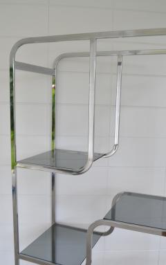 Mid Century Chrome and Glass Etagere - 2018546