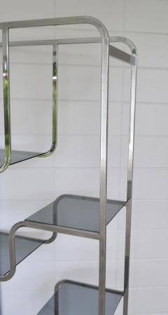 Mid Century Chrome and Glass Etagere - 2018547