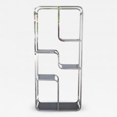 Mid Century Chrome and Glass Etagere - 2021735