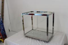 Mid Century Chrome and Marble Barcart - 124450