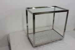 Mid Century Chrome and Marble Barcart - 124451