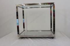 Mid Century Chrome and Marble Barcart - 124452