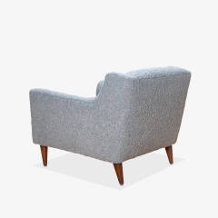 Mid Century Club Chair in Faux Lambswool - 2012599