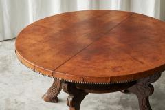 Mid Century Coffee Table in Solid Wood and Patinated Cognac Leather - 4528656