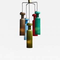 Mid Century Colorfull Suspended Glass Chandelier - 1512601