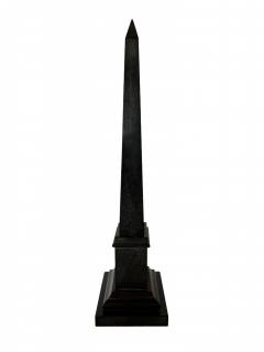 Mid Century Continental Large Marmo Negro and Specimen Marble Grand Tour Obelisk - 4197166