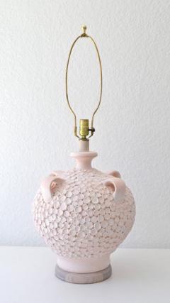 Mid Century Coral Glazed Ceramic Jar Form Table Lamp - 658186