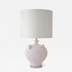 Mid Century Coral Glazed Ceramic Jar Form Table Lamp - 658634