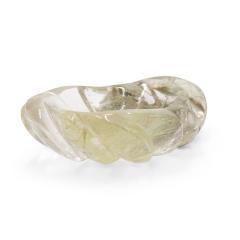 Mid Century Crystal Leaf Ashtray - 4195810