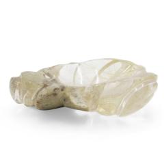 Mid Century Crystal Leaf Ashtray - 4195811