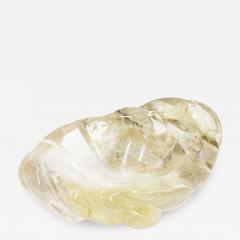 Mid Century Crystal Leaf Ashtray - 4222089