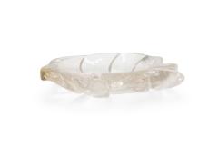 Mid Century Crystal Leaf Ashtray - 4197175