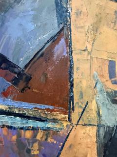 Mid Century Cubist Abstract Female Nudes Oil Painting by Andr Poirson - 4611495