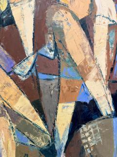 Mid Century Cubist Abstract Female Nudes Oil Painting by Andr Poirson - 4611498