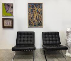 Mid Century Cubist Abstract Female Nudes Oil Painting by Andr Poirson - 4611500