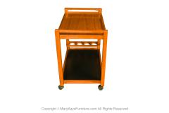 Mid Century Danish 1960s Teak Bar Cart Denmark - 3312944