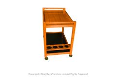 Mid Century Danish 1960s Teak Bar Cart Denmark - 3312951