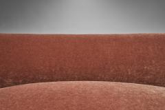 Mid Century Danish Banana Sofa Upholstered in Velour Denmark ca 1940s - 2698069