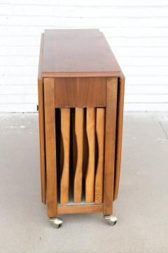 Mid Century Danish Dropleaf Storage Table and Chairs - 3222833
