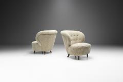 Mid Century Danish Lounge Chairs in Sheepskin Denmark 1950s - 2319022