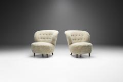 Mid Century Danish Lounge Chairs in Sheepskin Denmark 1950s - 2319023