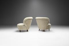 Mid Century Danish Lounge Chairs in Sheepskin Denmark 1950s - 2319024