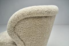 Mid Century Danish Lounge Chairs in Sheepskin Denmark 1950s - 2319029