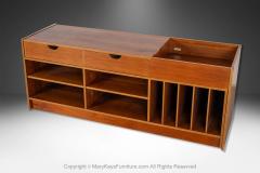 Mid Century Danish Modern Expanding 2 Piece Console Media Center Cabinet - 3991968